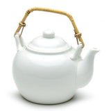 Tea Pot 4 1/2", White Ceramic