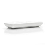 3-Compartment Sauce Plate 6"x2-1/2", White Ceramic
