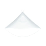 9-3/8"x7-1/4" Fan Plate , White Ceramic