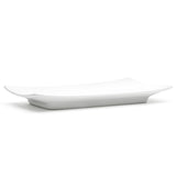 8.25"X5.5" Rectangular Plate, White Ceramic