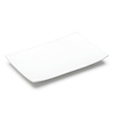 8.25"X5.5" Rectangular Plate, White Ceramic