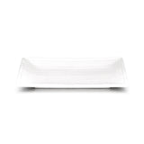 8-1/2"x5-3/4" Rectangular Plate, White Ceramic