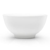 4-1/2"D Thick Rim Bowl, White Ceramic