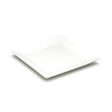 8" Square Plate, White Ceramic