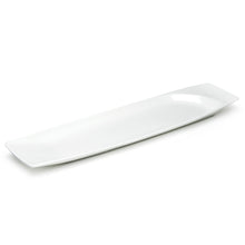 19" Rectangular Plate, White Ceramic