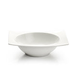 8-1/2"x7"x2.25"H Wide Rim Bowl, White Ceramic