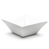 9-7/8" Square Bowl, White Ceramic