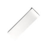 12"x3-3/4" Rectangular Plate, White Ceramic
