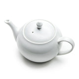 Teapot 8"H (620ml), White Ceramic
