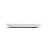 9-1/8"x5-1/8" Rectangular Deep Plate, White Ceramic