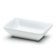 3¾″ × 2½″ White Ceramic Rectangular Plate