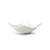 6" Square Bowl, White Ceramic