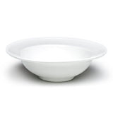 10-1/2" Round Wide Rim Bowl, White Ceramic
