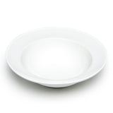 10-1/2" Round Wide Rim Bowl, White Ceramic