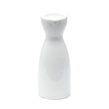 Sake Bottle 5-1/2", White Ceramic