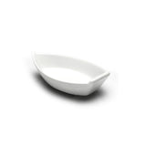 4-1/8"x2-1/2" Boat Bowl, White Ceramic