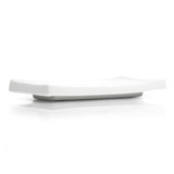 9-1/2"x4-1/4" Rectangular Plate, White Ceramic