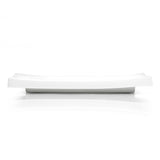 9-1/2"x4-1/4" Rectangular Plate, White Ceramic