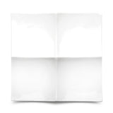 4-Compartment Square Plate 11-1/2", White Ceramic