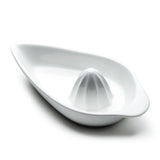 8" Citrus Juicer Rimmer Plate, White Ceramic