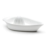 8" Citrus Juicer Rimmer Plate, White Ceramic
