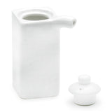 3-1/2"H Sauce Pot, White Ceramic