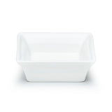 3-3/4" Square Sauce Bowl, White Ceramic