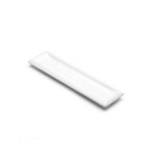 12"X3-1/4" Rectangular Plate, White Ceramic