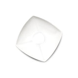 5-3/8"x1-3/4"H  Square Bowl, White Ceramic