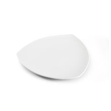 10″ White Ceramic Triangular Plate