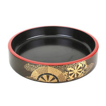 Lacquer Sushi Oke 10-3/4"D x 2-3/8"H, Black