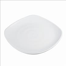 Melamine Square Plate Lg 13-3/4", White