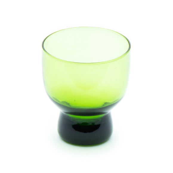 Green Glass Sake Cup 2-1/2