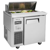 Turbo Air J Series Sandwich/Salad Unit, 1 Section, 8 Pans, 35"W