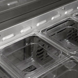 Turbo Air J Series Sandwich/Salad Unit, 1 Section, 8 Pans, 35"W