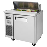 Turbo Air J Series Sandwich/Salad Unit, 1 Section, 8 Pans, 35"W