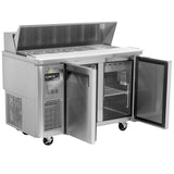 Turbo Air J Series Sandwich/Salad Unit, 2 Section, 12 Pans, 47"W