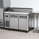Turbo Air J Series Sandwich/Salad Unit, 2 Section, 12 Pans, 47"W