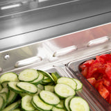 Turbo Air J Series Sandwich/Salad Unit, 2 Section, 14 Pans, 59"W