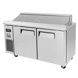 Turbo Air J Series Sandwich/Salad Unit, 2 Section, 14 Pans, 59"W