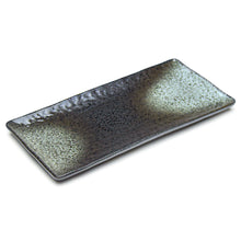 12¾″ × 6¼″ Black Oribe Porcelain Rectangular Platter