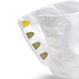 White Tabi Japanese Socks w/ 4-Closure (Size 5.5)