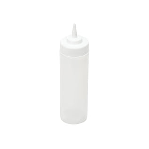 12oz Squeeze Bottle Wide Mouth, White