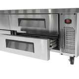 Turbo Air Super Deluxe Chef Base Refrigerator, 4 Drawers, 96"W