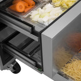 Turbo Air Super Deluxe Chef Base Refrigerator, 4 Drawers, 96"W