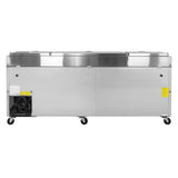 Turbo Air Super Deluxe Pizza Prep Table, 4 Drawer, 3 Section, 93"W