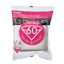 HARIO V60 Paper Coffee Filter 100 sheets 01, White