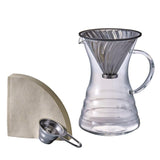 HARIO V60 Pour Over Decanter & Dripper, Size 02