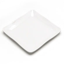 Melamine Square Plate Lg 6", White