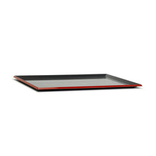 17½″ × 12⅝″ Black & Red Lacquer Serving Tray